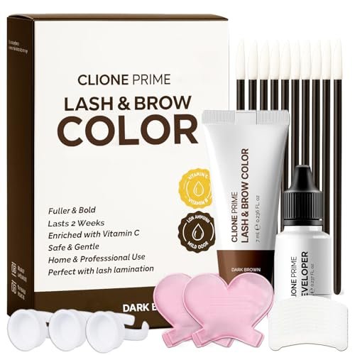 Korean Lash & Brow Color Kit – Dark Brown Tint