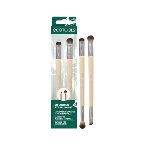 EcoTools Enhancing Eye Brush Set, Makeup Brushes for...