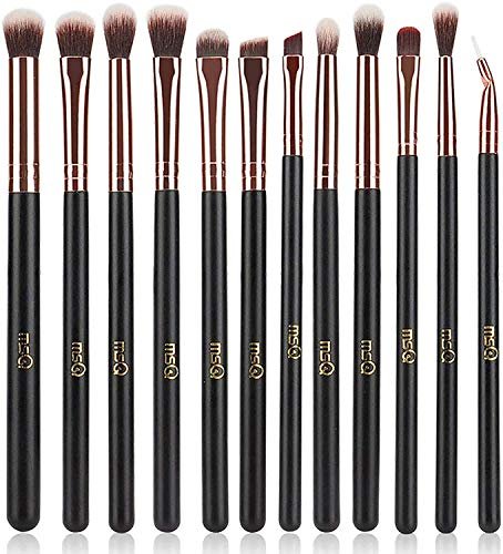 MSQ Eye Makeup Brushes 12pcs Rose Gold Eyeshadow Blending...
