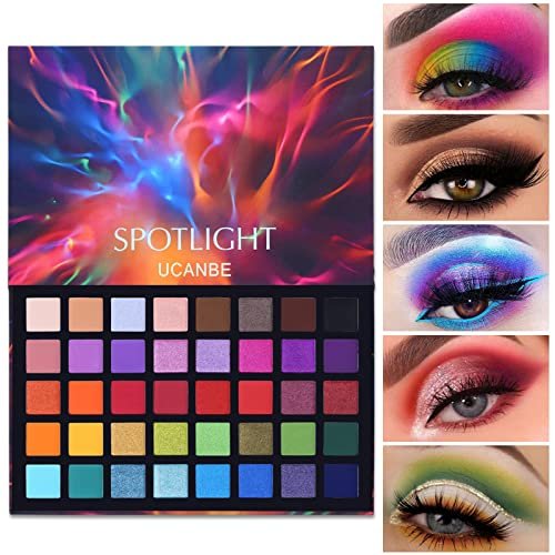UCANBE Spotlight Eyeshadow Palette Professional 40 Color...