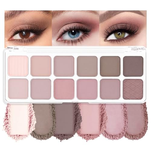 AMY'S DIARY 12Color Light Pink Purple Eyeshadow Palette 08#
