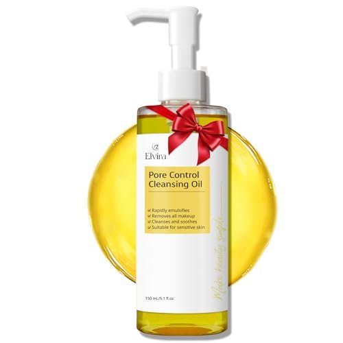 Elvira Pure Cleansing Oil, Makeup Remover & Blackhead Pore...