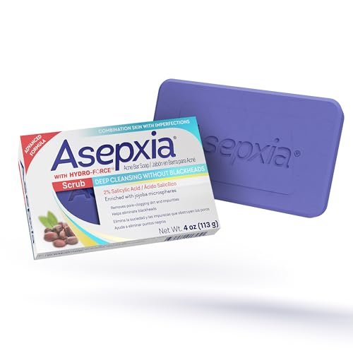 Asepxia Acne Treatment Scrub Cleansing Bar Soap with...