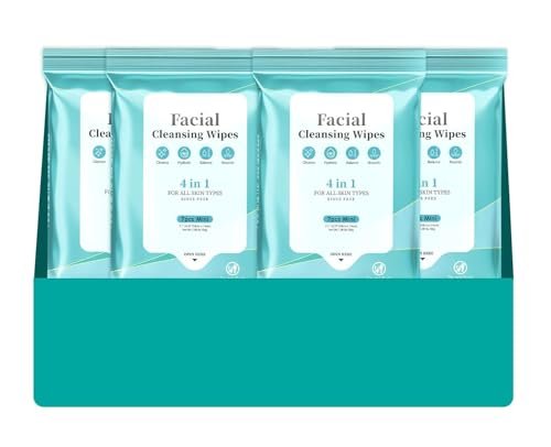 Facial Cleansing Wipes, Tea Tree Oil Extract with Salicylic...