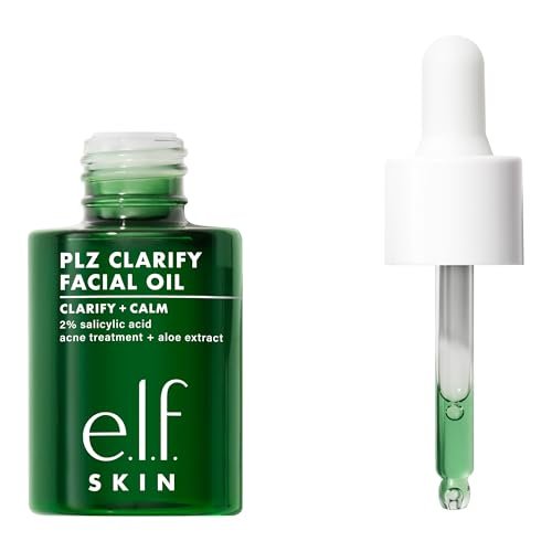 e.l.f. SKIN PLZ Clarify Facial Oil, Face Oil For Acne