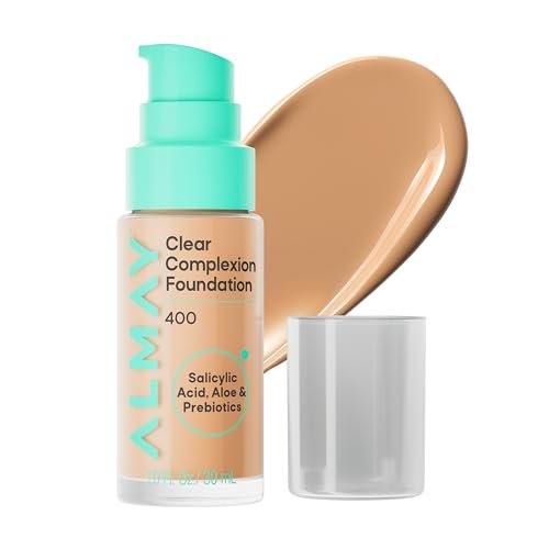 Almay Clear Complexion Foundation, Oil-Free Face Makeup for...