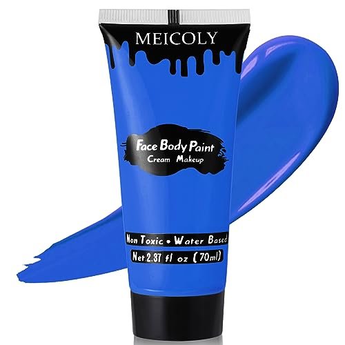 MEICOLY Cream Royal Blue Face Body Paint,2.37Oz Large Tube
