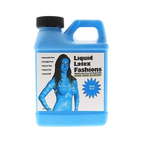 Neon Blue 8 oz - Liquid Latex UV Body Paint