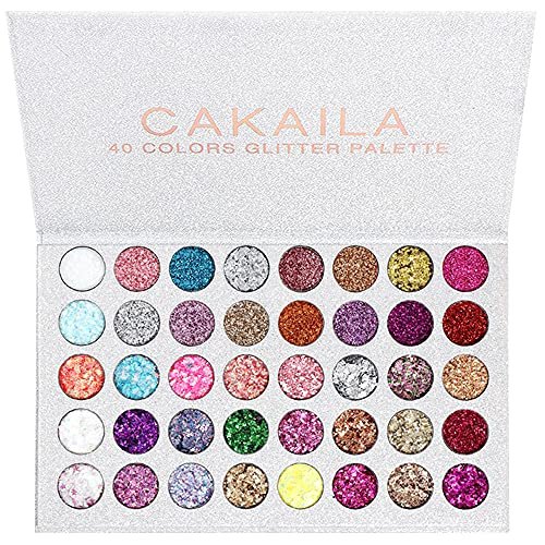 evpct CAKAILA Glitter Colorful Sparkly Eyeshadow Palette...