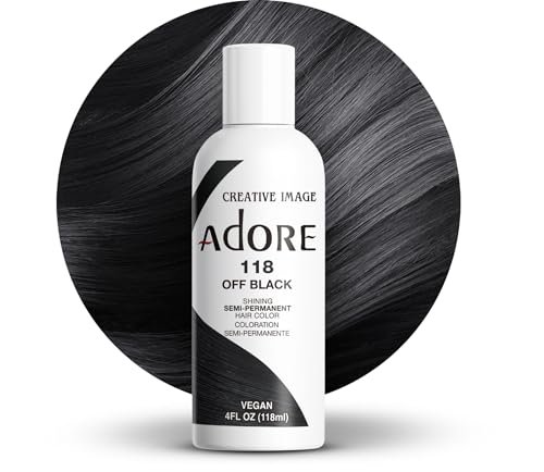 Adore Semi Permanent Hair Color (118 Off Black) 4oz