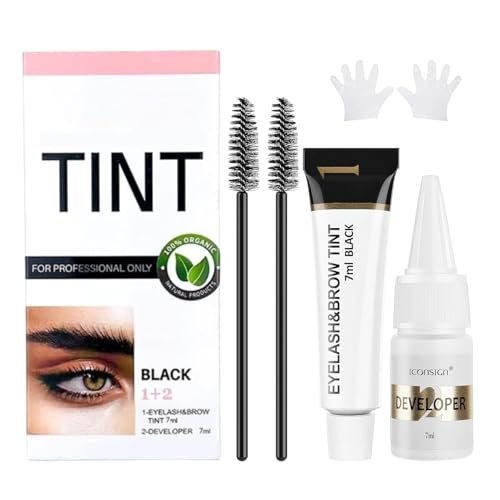 Eyelash & Eyebrow Kit, 2-In-1 Professional Lash & Brow Color