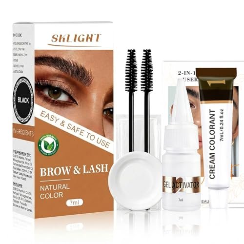 Lash Color Kit, Lasting for 4 Weeks Professional Black 7ml