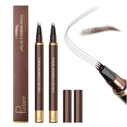 Espoce 2 Pack Eyebrow Pen, Waterproof Microblading Pencil,...