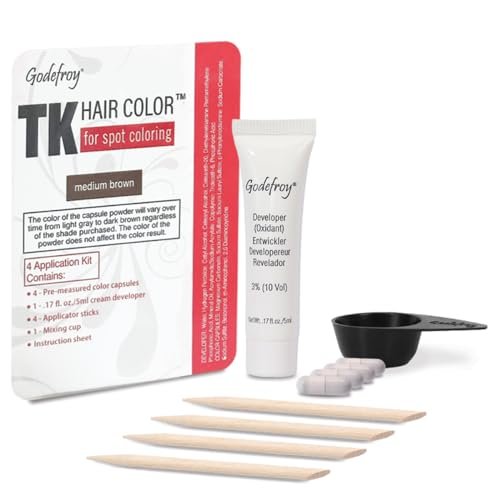 Godefroy Hair Color Kit for Spot Coloring, Medium Brown
