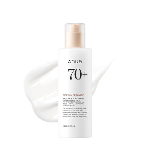 ANUA Rice 70 Intensive Moisturizing Milk, Hydrating Face...