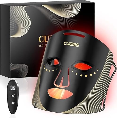 CUEME Red Light Therapy for Face, FDA-Cleared LED Mask