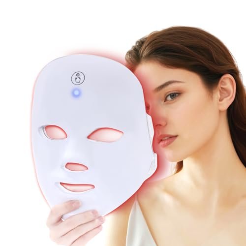 KNNKNN Red Light Therapy for Face, Blue LED Facial Mask