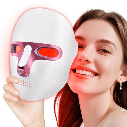 Red Light Therapy for Face, LED Face Mask, 7 Color