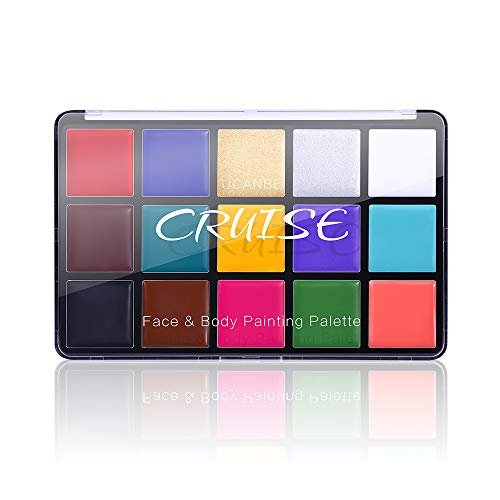 UCANBE Face Body Paint Oil, Professional 15 Colors Makeup...