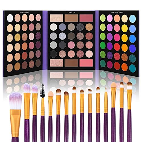 UCANBE 86 Colors Nude Eyeshadow Palette with 15pcs Makeup...