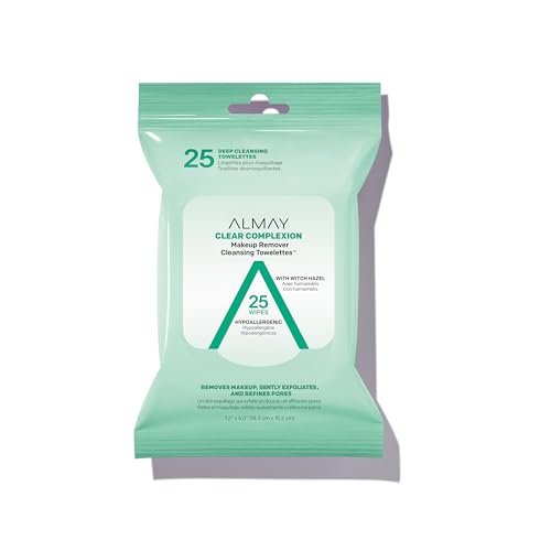 Almay Makeup Remover Cleansing Towelettes, Clear Complexion...