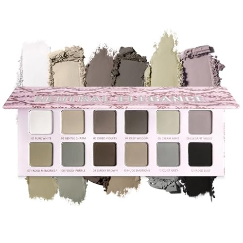 oygcee Matte Eyeshadow Palette, All Matte Cool-Toned...