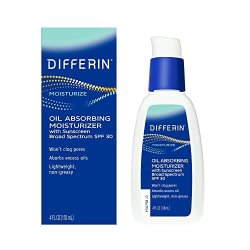 Differin Oil Absorbing Moisturizer with SPF 30, Sunscreen...