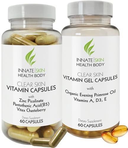 Clear Skin Acne Vitamin System | 20 Antioxidant Botanical...