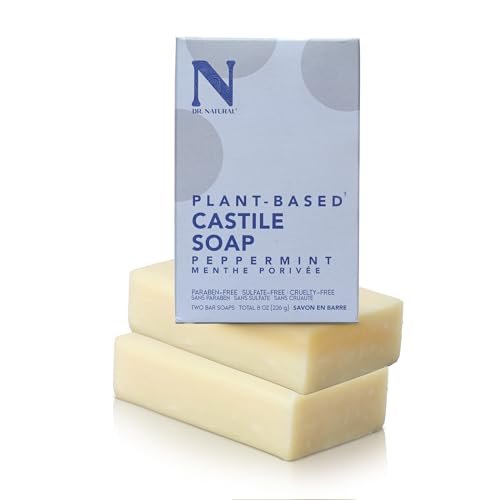 Dr. Natural Castile Bar Soap - Multipurpose Peppermint 2...