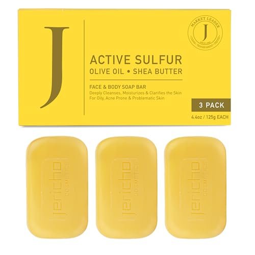 Jericho Dead Sea Sulfur Soap with Olive Oil for Acne