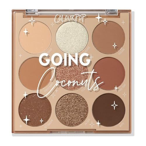 ColourPop Going Coconuts Eyeshadow Palette - Cool-Toned...