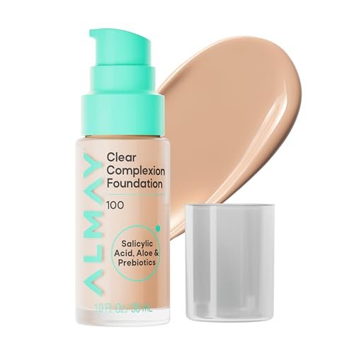 Almay Clear Complexion Foundation, Oil-Free Face Makeup for...