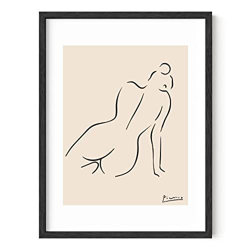 HAUS AND HUES Picasso Line Drawing Abstract Woman Wall Art