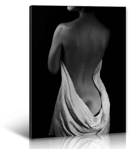 JiazuGo Sexy Posters of Women - Black Canvas Wall Art