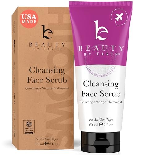 Facial Scrub Exfoliator - USA Made with Natural Organic...
