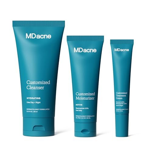 MDacne 3 Step Retinol Acne Kit - for Hormonal Acne