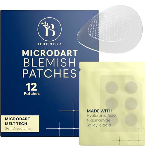 BLOOMORA Microdart Acne Patch, Zit Patches for Cystic Acne