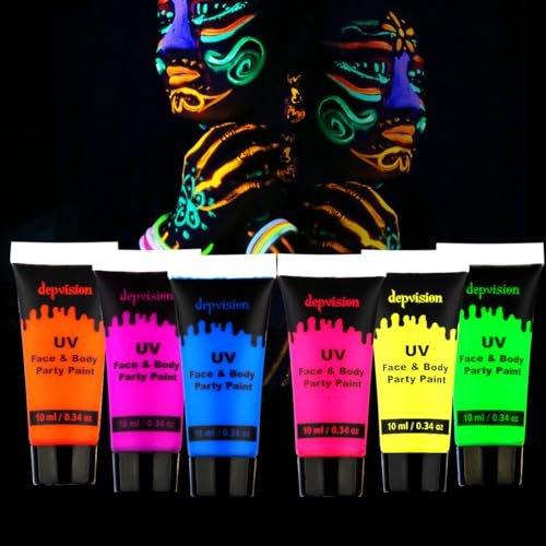 Depvision Glow in the Dark UV Face and Body Paint