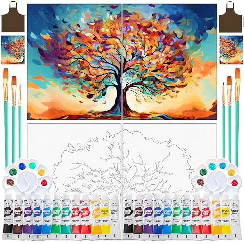 2 Pack Sip and Paint kit for Tree of Life