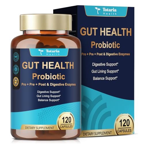 14-in-1 Gut Health with Probiotics, Prebiotics, Postbiotics...