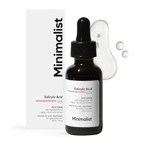 Minimalist Salicylic Acid 2% Serum For Acne, Blackheads and...
