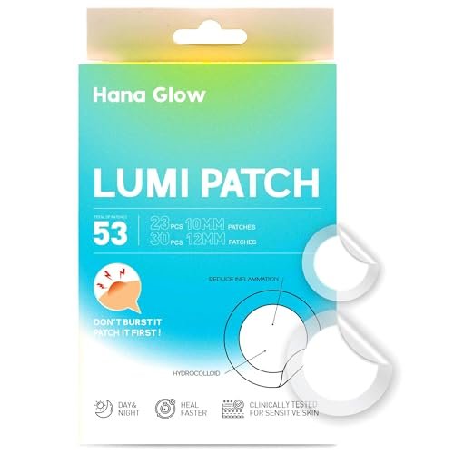 Lumi Patch Hana Glow Hydrocolloid Acne Patches (53 Count)