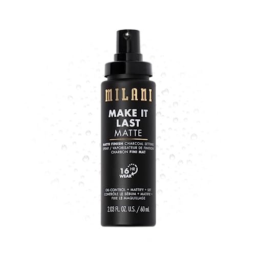 Milani Setting Spray + Primer, Make It Last Matte Charcoal