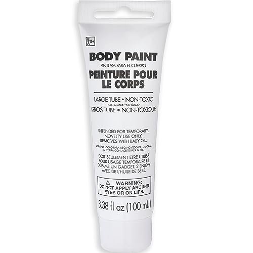 White Body Paint for Halloween - 3.4 Fl. Oz.