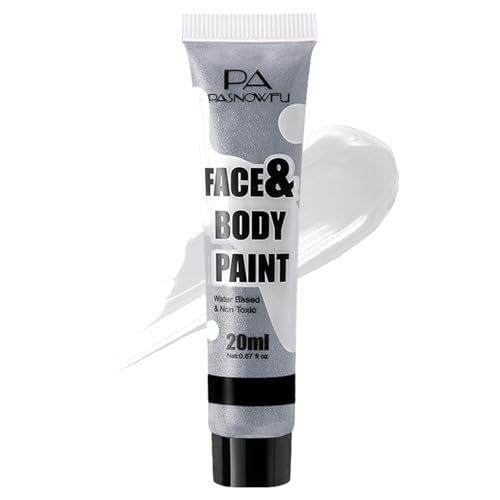 PASNOWFU Silver Face Body Paint - Professional SFX Cosplay...