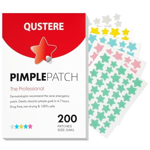 QUSTERE Pimple Patches for Face, Hydrocolloid Acne Star Zit...