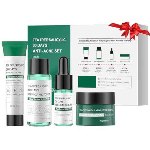 Tea Tree Salicylic Acid Facial Skin Care Acne Treatment Set