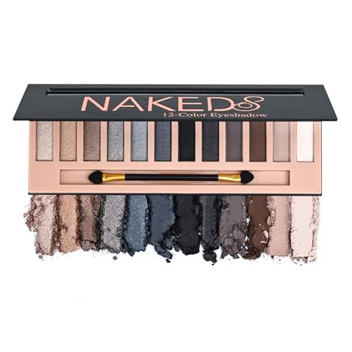 12 Colors Makeup Smoky Eyeshadow Palette Natural Nude Matte...