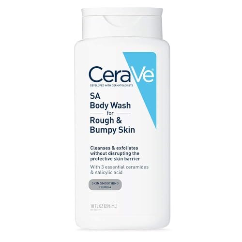 CeraVe Body Wash with Salicylic Acid, Fragrance Free, 10...