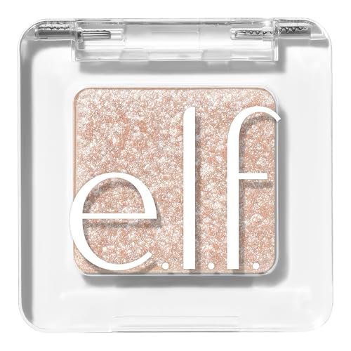 e.l.f. Fine As Fleck Glitter Eyeshadow, Long-Lasting White...